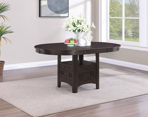 Lavon - Oval Extension Leaf Dining Table - Espresso