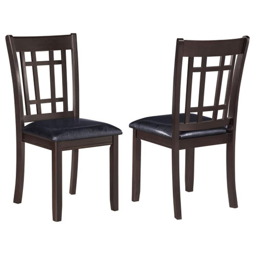 Lavon - Wood Dining Side Chair (Set of 2) - Espresso And Black