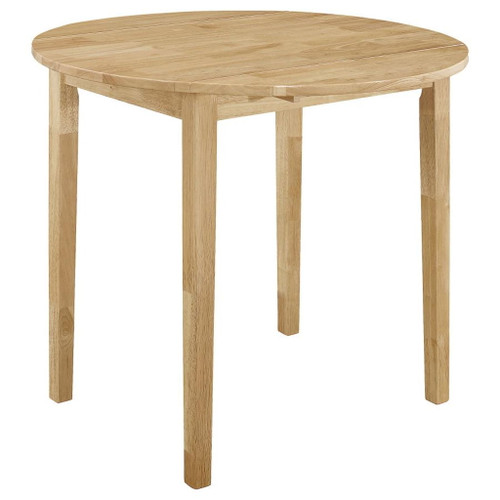 Bucknell - 3 Piece Round Drop Leaf Dining Table Set - Natural