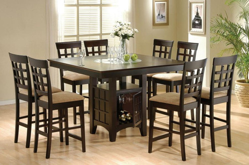 Gabriel - 9 Piece Counter Height Dining Set - Cappuccino