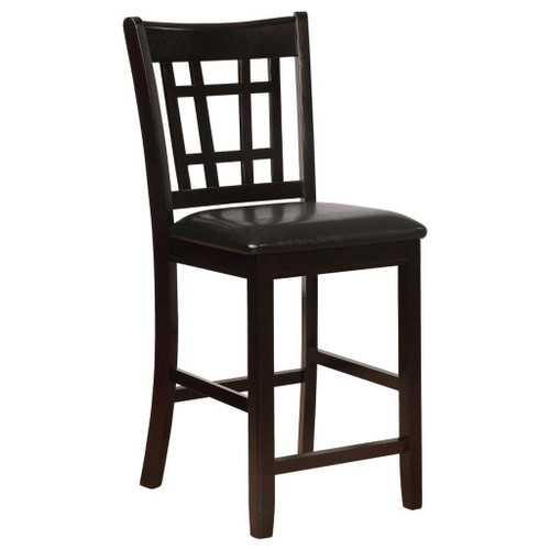 Lavon - Wood Counter Chair (Set of 2) - Black And Espresso