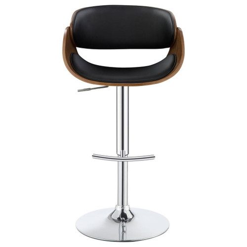 Dana - Adjustable Bar Stool - Black And Chrome