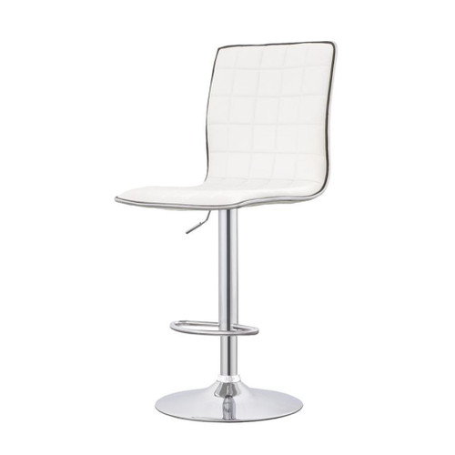 Ashbury - Upholstered Adjustable Bar Stool (Set of 2) - White
