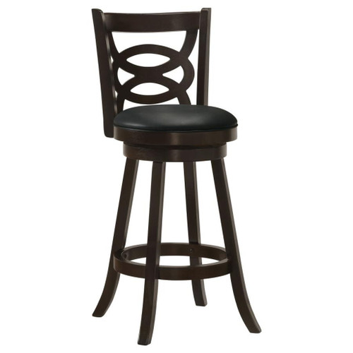 Calecita - Wood Swivel Bar Stool (Set of 2) - Cappuccino