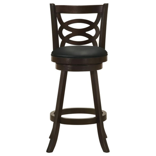 Calecita - Wood Swivel Bar Stool (Set of 2) - Cappuccino