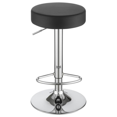 Ramses - Adjustable Bar Stool - Chrome And Black