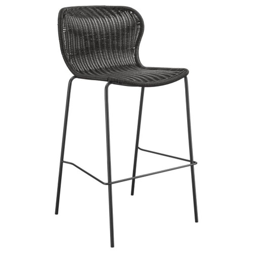 Mckinley - Faux Rattan Metal Bar Chair (Set of 2) - Brown