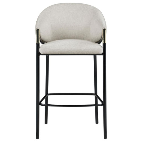 Chadwick - Fabric Upholstered Bar Chair (Set of 2) - Beige