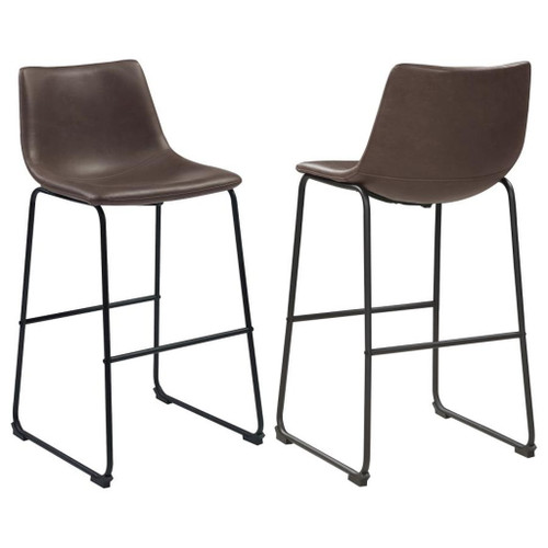 Michelle - Upholstered Bar Chair (Set of 2) - Brown