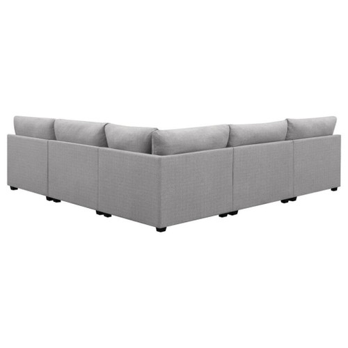 Cambria - Upholstered 5 Piece Modular Sectional Sofa - Gray