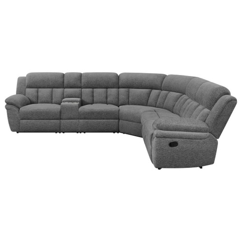 Bahrain - 6 Piece Modular Reclining Sectional Sofa - Charcoal