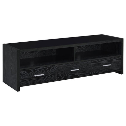 Alton - 3-Drawer Engineered Wood TV Stand - Black Oak