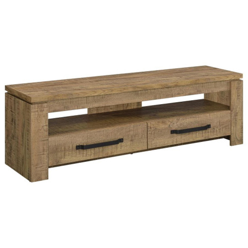 Elkton - 2-Drawer Engineered Wood TV Stand - Mango