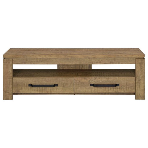 Elkton - 2-Drawer Engineered Wood TV Stand - Mango