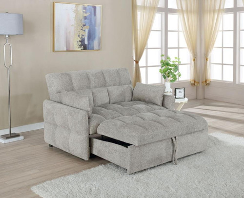 Cotswold - Upholstered Convertible Sleeper Sofa Bed - Light Gray
