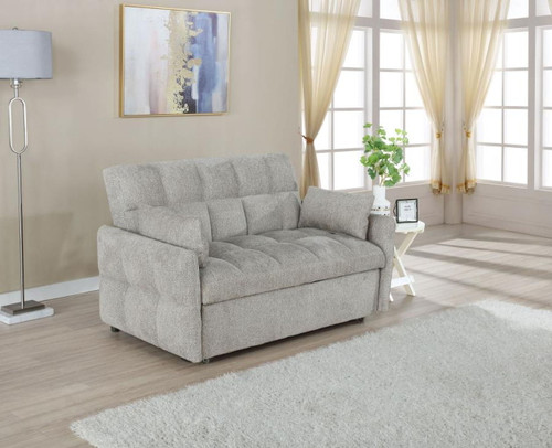 Cotswold - Upholstered Convertible Sleeper Sofa Bed - Light Gray