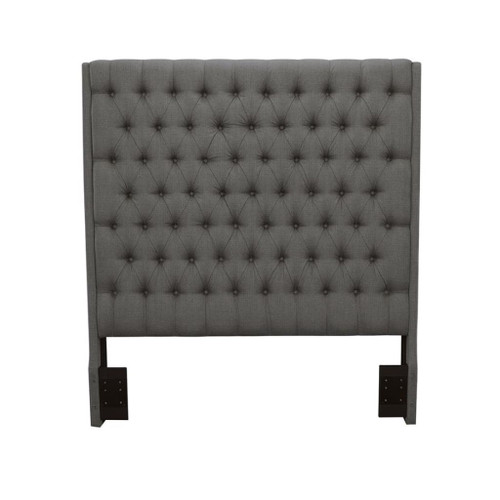 Camille - Upholstered Queen Panel Headboard - Gray