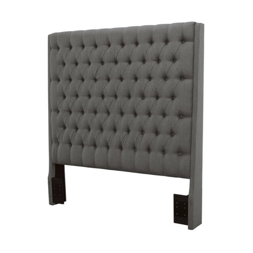 Camille - Upholstered Queen Panel Headboard - Gray