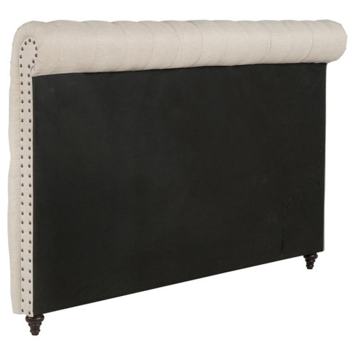 Devon - Upholstered Full Panel Headboard - Beige
