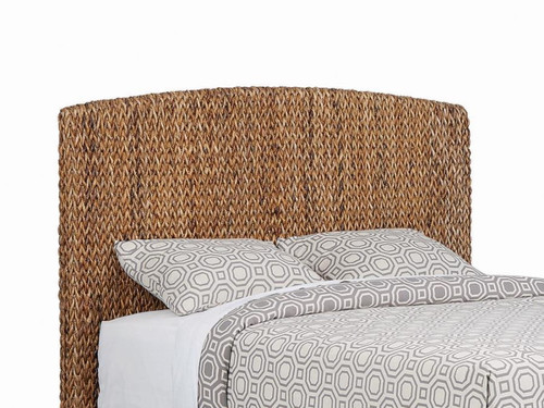 Laughton - Woven Banana Leaf California King Headboard - Amber