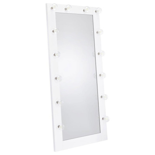 Zayan - Floor LED Lighting White Gloss - Mirror