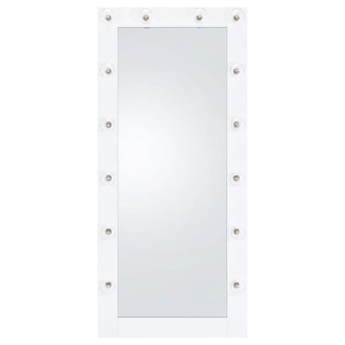 Zayan - Floor LED Lighting White Gloss - Mirror