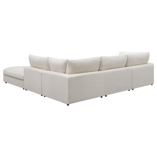 Serene - 5 Piece Upholstered Modular Sectional Sofa - Beige