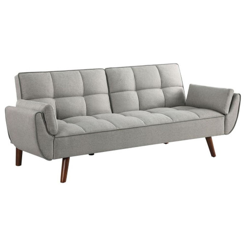 Caufield - Upholstered Tufted Convertible Sofa Bed - Gray