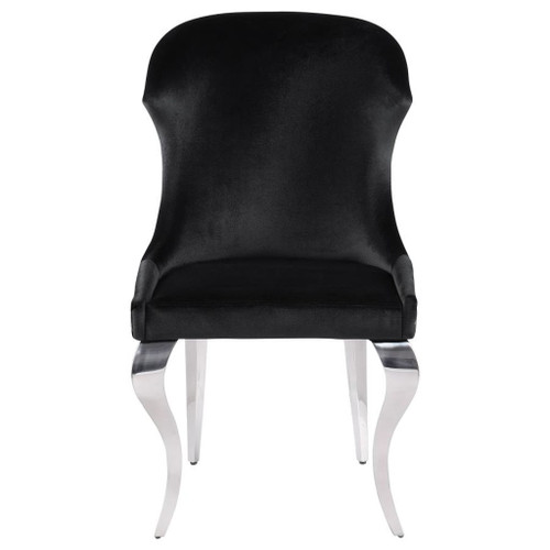 Cheyanne - Upholstered Dining Side Chair (Set of 2) - Black
