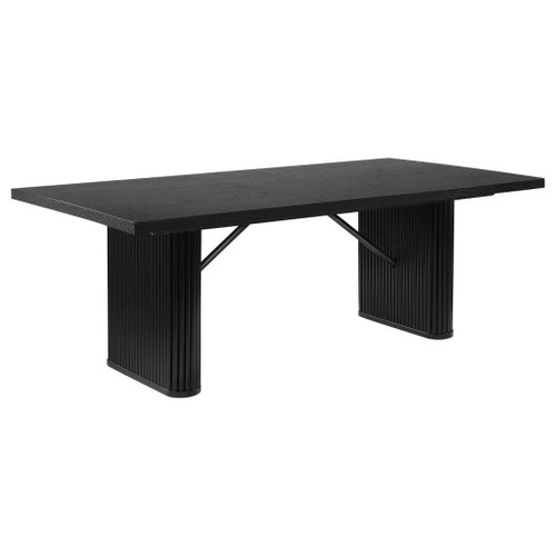 Catherine - 7 Piece Rectangular Dining Table Set - Black