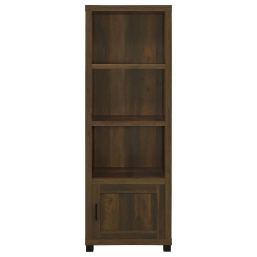 Sachin - 3-Shelf Engineered Wood Media Tower - Dark Pine