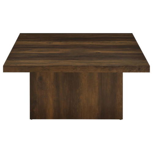 Devar - Square Engineered Wood Cocktail Coffee Table - Dark Pine