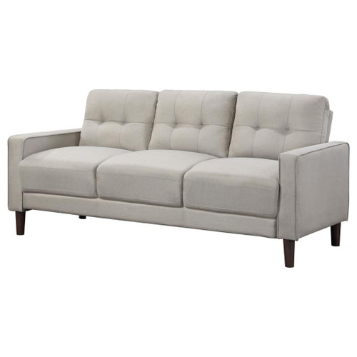 Bowen - Upholstered Track Arm Tufted Sofa - Beige
