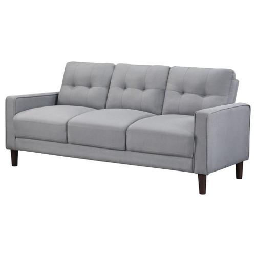 Bowen - Upholstered Track Arm Tufted Sofa - Gray