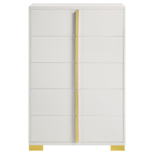 Marceline - 5-Drawer Bedroom Chest - White