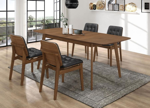 Redbridge - Rectangular 5 Piece Dining Set - Natural Walnut
