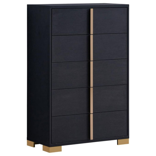 Marceline - 5-Drawer Bedroom Chest - Black