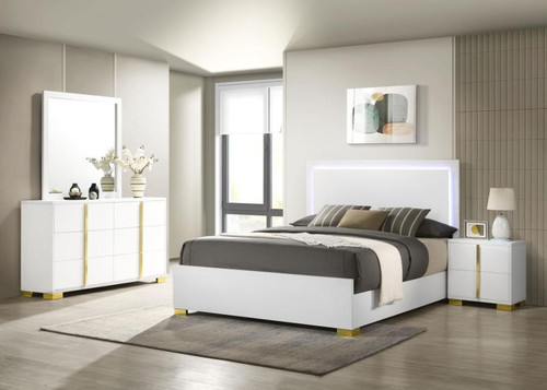 Marceline - 4 Piece Full Bedroom Set - White