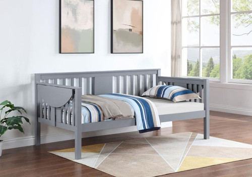 Bethany - Twin Daybed With Drop-Down Tables - Gray