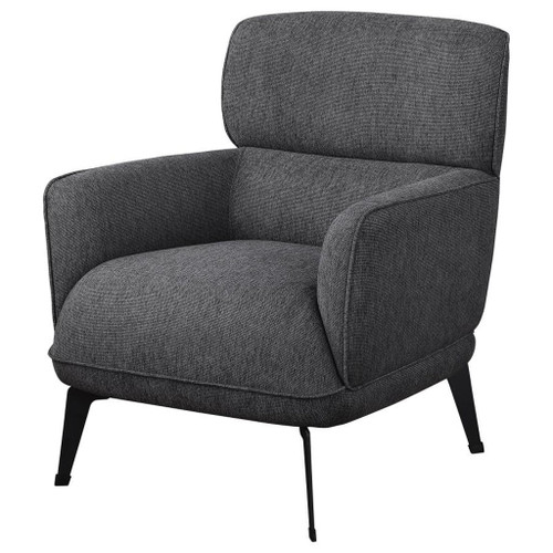 Andrea - Upholstered Crecent Arm Accent Chair - Gray