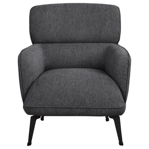 Andrea - Upholstered Crecent Arm Accent Chair - Gray