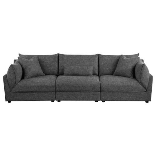 Sasha - 3 Piece Sofa - Barely Black