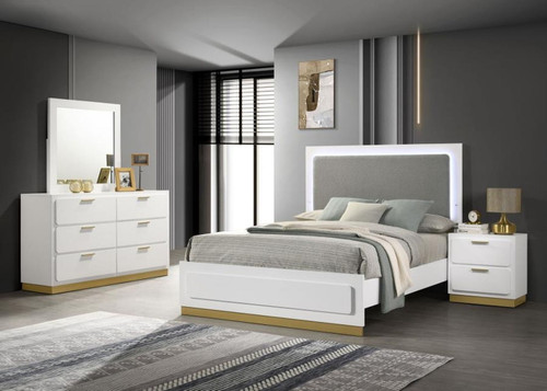 Caraway - 4 Piece Queen Bedroom Set - White