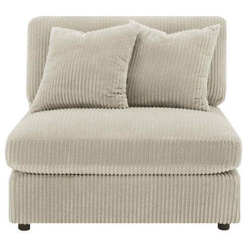 Blaine - Upholstered Armless Chair - Sand