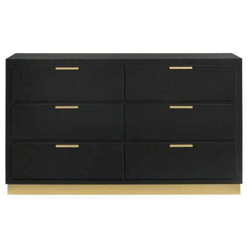 Caraway - 6-Drawer Dresser - Black