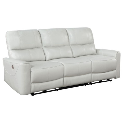 Greenfield - 2 Piece Power Reclining Sofa Set - Ivory
