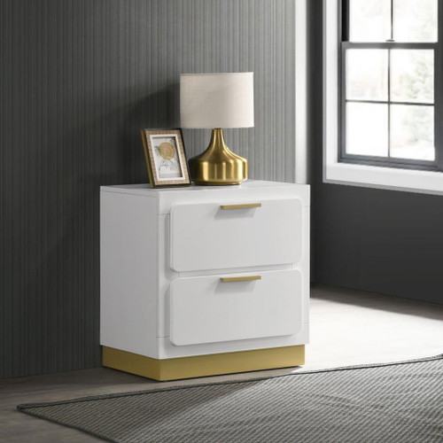 Caraway - 2-Drawer Nightstand - White