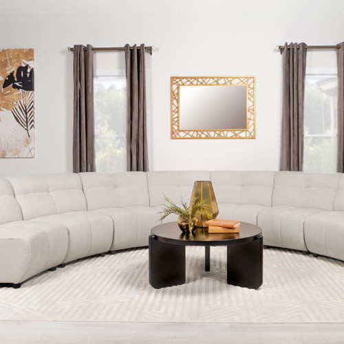 Charlotte - 5 Piece Upholstered Modular Sectional Sofa - Ivory