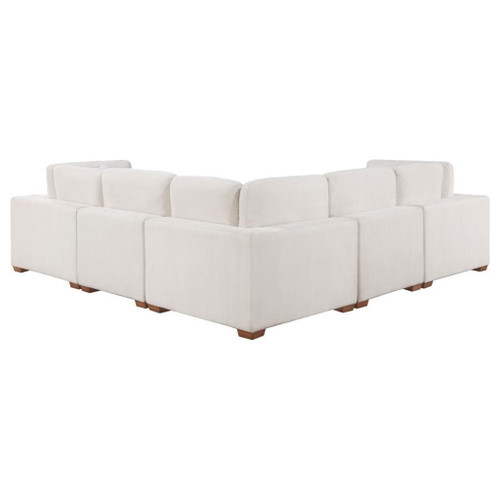 Lakeview - 6 Piece Upholstered Modular Sectional Sofa - Ivory