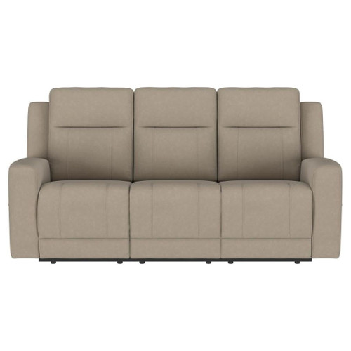 Brentwood - Upholstered Motion Reclining Sofa - Taupe